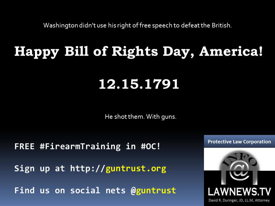 Happy Bill of Rights Day!